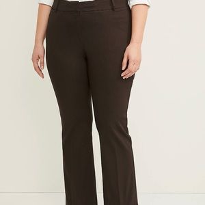 Lane Bryant Allie Sexy Stretch Boot Pant in brown